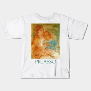 Mother and Child by Pablo Picasso Kids T-Shirt